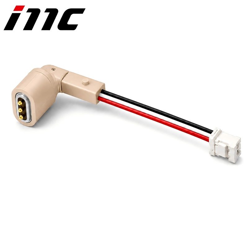 3P Pogo‑pin 90�� Magnetic Charging Cable