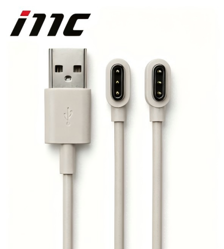 1‑to‑2 3P Pogo‑pin Magnetic Charging Cable